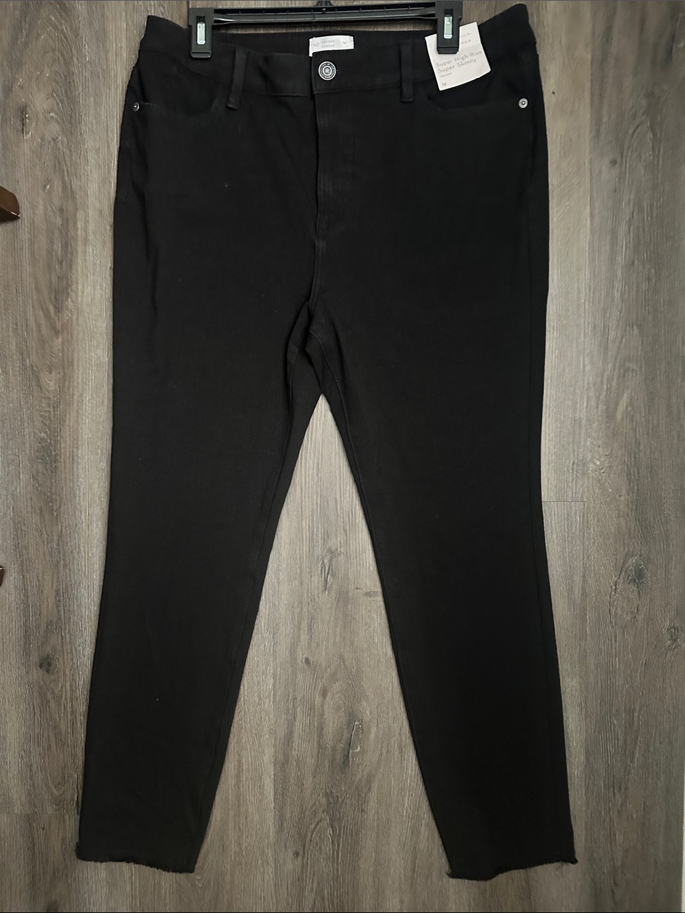 LC Lauren Conrad Black Super High-Rise Super Skinny Jeans size 14